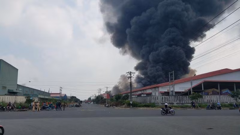 Hiện trường vụ cháy.