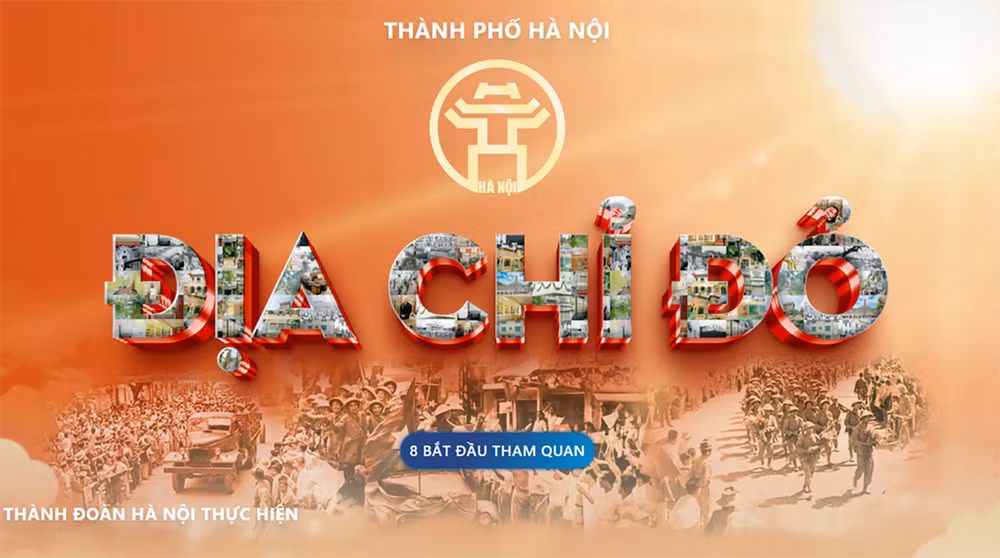 Giao diện chính của bản đồ số.