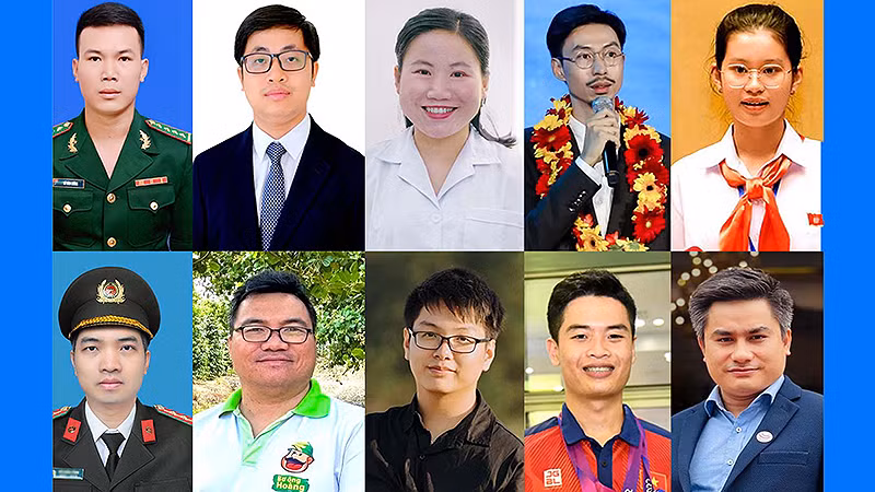 10 Gương mặt trẻ Việt Nam tiêu biểu năm 2023.