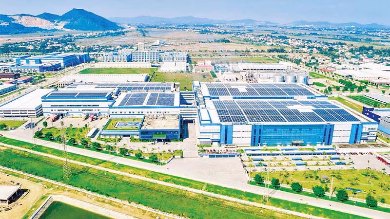 Quang cảnh Khu công nghiệp VSIP Nghệ An. (Ảnh THÀNH DUY)