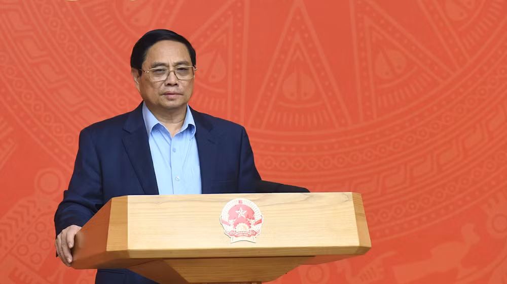 Thủ tướng Phạm Minh Chính chủ trì Phiên họp. (Ảnh: TRẦN HẢI)