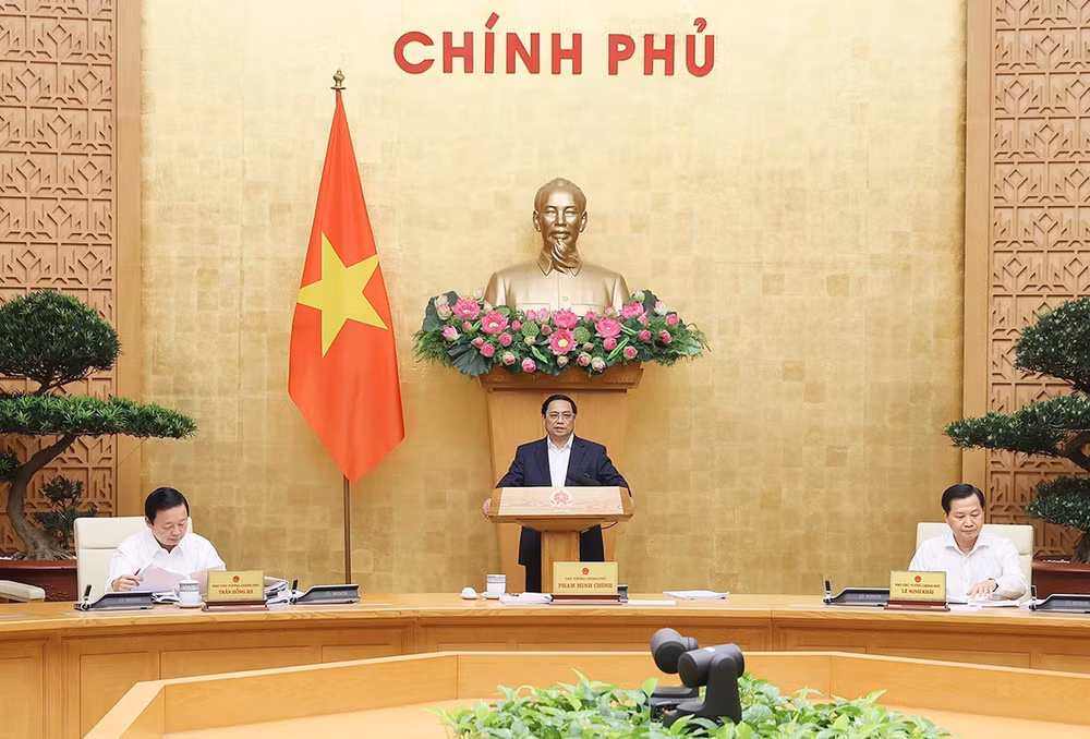 Thủ tướng Phạm Minh Chính chủ trì phiên họp Chính phủ thường kỳ tháng 4/2023.