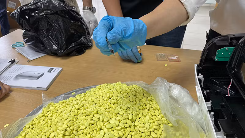 Số ma túy do Hải quan thu giữ.