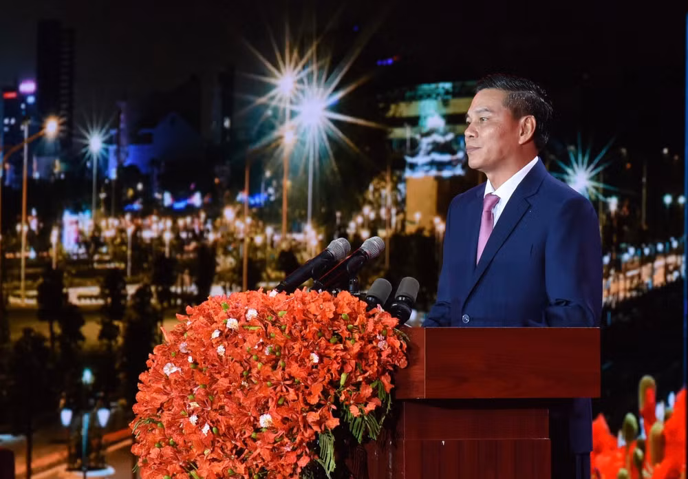 Đại diện lãnh đạo thành phố Hải Phòng phát biểu khai mạc.