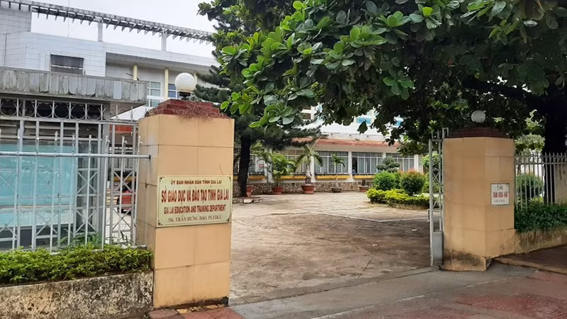 Trụ sở Sở Giáo dục-Đào tạo Gia Lai nơi ông Quý từng làm việc.