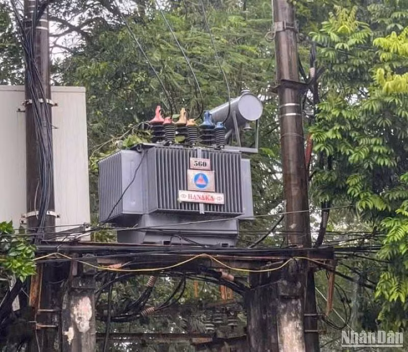 Trạm biến áp số 1 khu 6 thị trấn Diêm Điền (huyện Thái Thụy) bị nổ chì ra cây bay vào gây mất điện toàn bộ Huyện ủy, Ủy ban nhân dân huyện Thái Thụy.