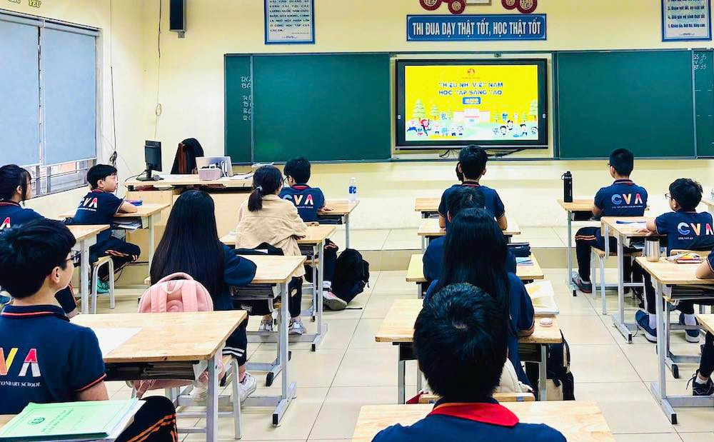 (Ảnh: Trường THCS Chu Văn An, quận Long Biên, Hà Nội)