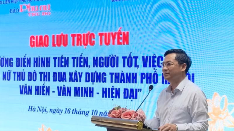 Phó Chủ tịch Ủy ban nhân dân thành phố Hà Nội Hà Minh Hải phát biểu.