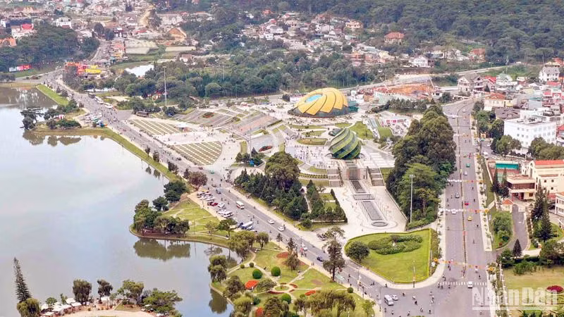 Khu vực trung tâm thành phố Đà Lạt.