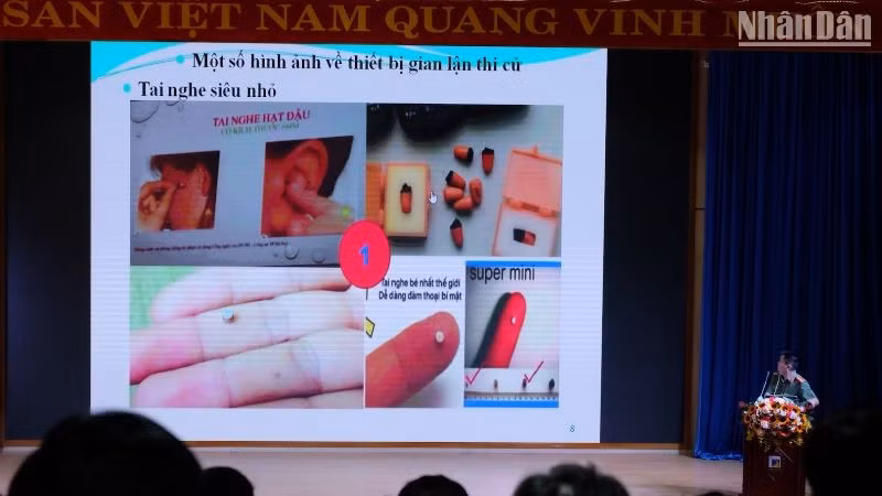 Lưu ý đặc biệt các thiết bị hiện đại dùng để gian lận trong kỳ thi.