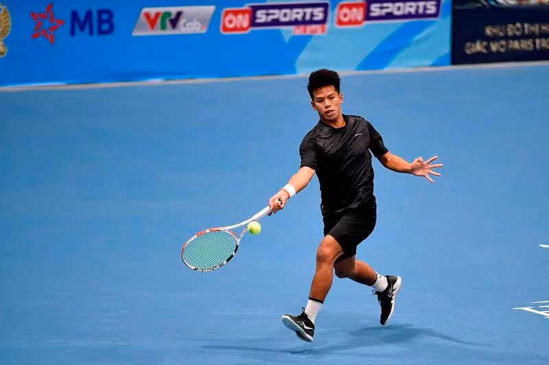 Vận động viên của đội Bắc Ninh tham gia nội dung đồng đội nam.