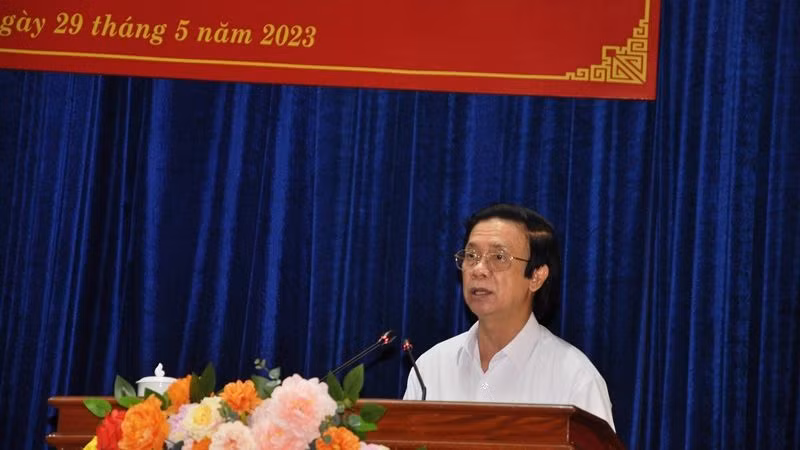 Đồng chí Nguyễn Văn Danh thông tin nhanh về kết quả Hội nghị lần thứ 7 của Ban Chấp hành Trung ương Đảng khóa XIII.