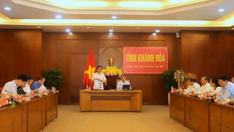 Phó Thủ tướng Vũ Đức Đam phát biểu chỉ đạo tại buổi làm việc. (Ảnh: THẢO LY)