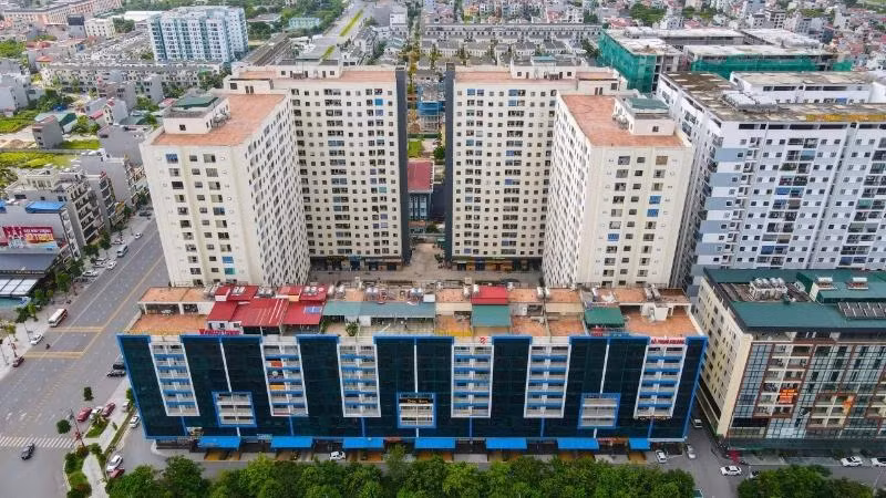 Một góc khu nhà ở xã hội trên địa bàn thành phố Bắc Ninh, tỉnh Bắc Ninh.