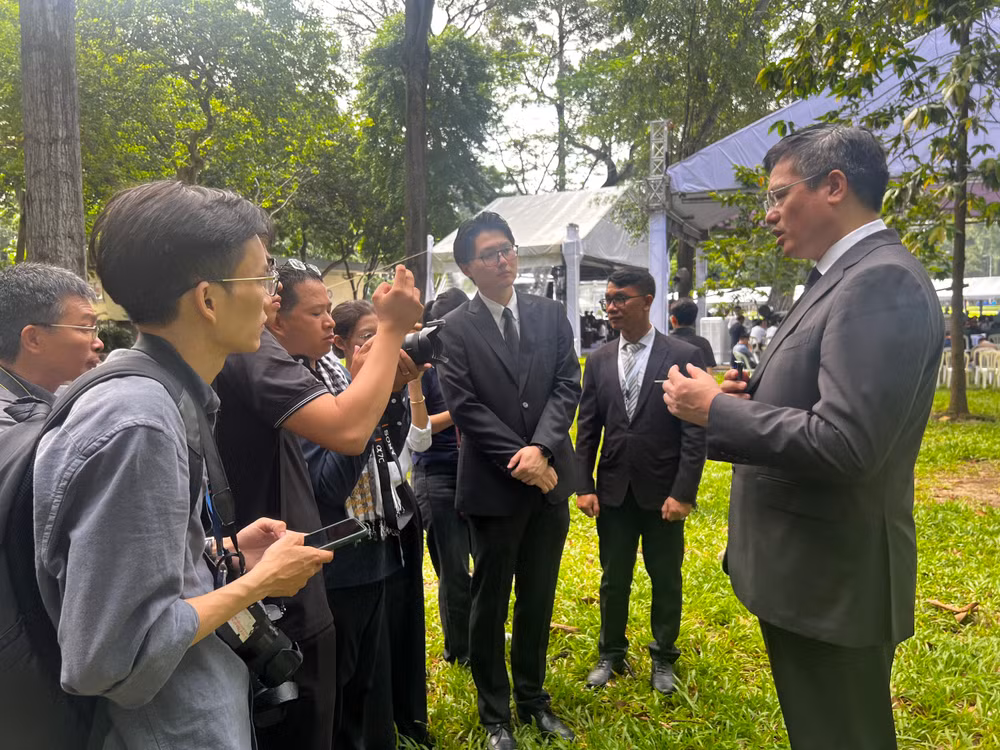 Tổng Lãnh sự Trung Quốc tại Thành phố Hồ Chí Minh Ngụy Hoa Tường chia sẻ với báo chí.