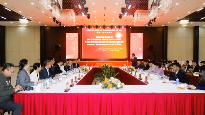 Quang cảnh cuộc Hội đàm.