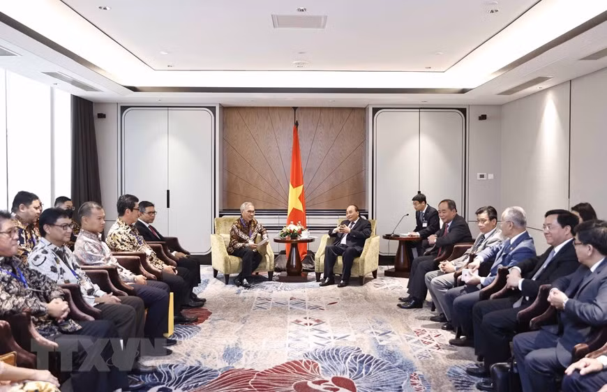 [Ảnh] Hoạt động của Chủ tịch nước Nguyễn Xuân Phúc tại Indonesia ảnh 6