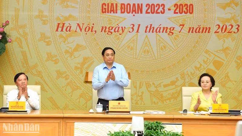 Thủ tướng Phạm Minh Chính dự và chủ trì hội nghị.