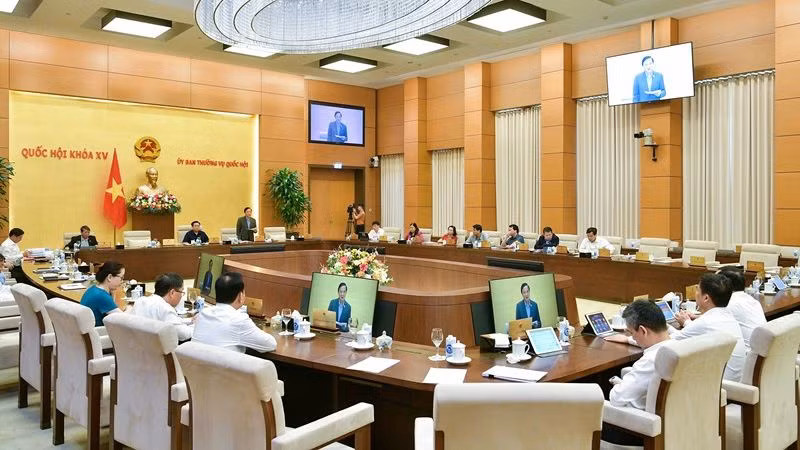 Một phiên họp của Ủy ban Thường vụ Quốc hội. (Ảnh: quochoi.vn)