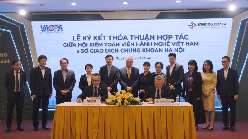 Hiệp hội Kiểm toán viên hành nghề Việt Nam hợp tác Sở Giao dịch chứng khoán Hà Nội trong đào tạo và kế toán, kiểm toán 