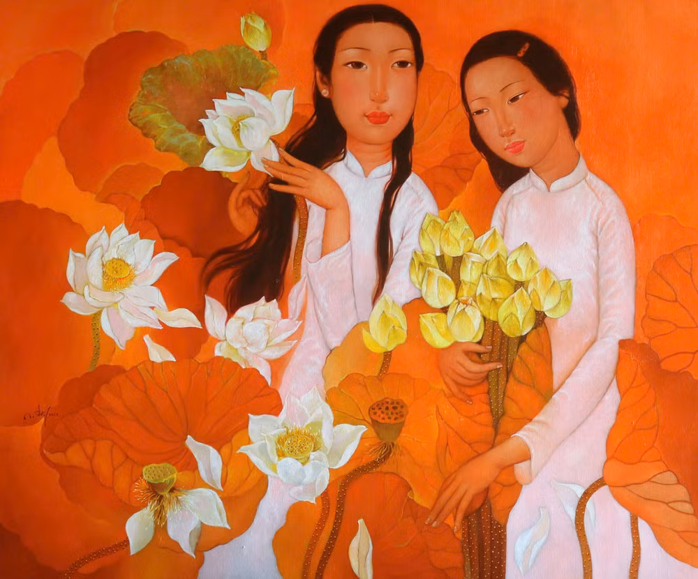 Tác phẩm của họa sĩ Thu An.