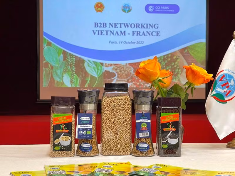 Các sản phẩm hồ tiêu thụ hút sự quan tâm của các nhà phân phối Pháp.