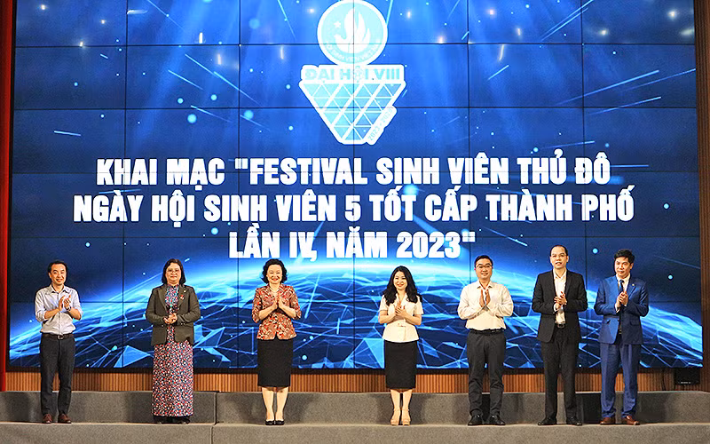 Đại diện các bộ, ban, ngành, đoàn thể khởi động các chương trình trong khuôn khổ Festival.
