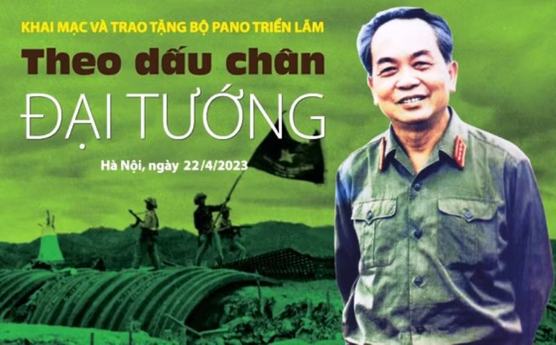 Triển lãm “Theo dấu chân Đại tướng” tại Làng Văn hóa-Du lịch các dân tộc Việt Nam