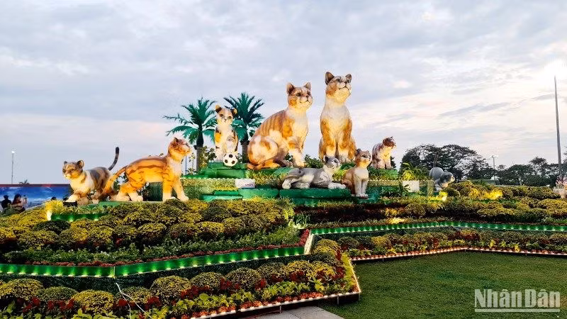 Biểu tượng linh vật năm Quý Mão 2023 tại Bình Định.