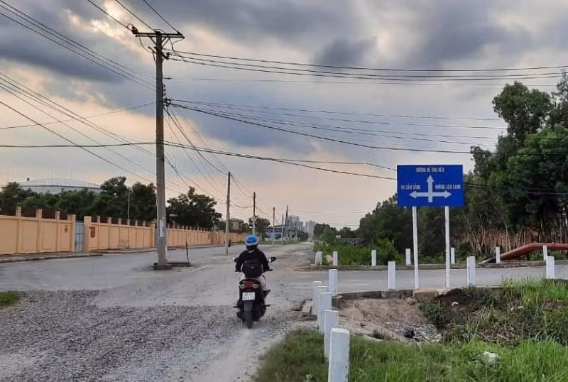 Một khu vực dự kiến đầu tư xây dựng đường liên cảng huyện Nhơn Trạch.