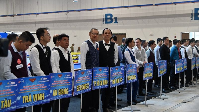 Khai mạc Giải Billiards Carom 3 băng Quốc tế Bình Dương năm 2023 - Cúp Number 1 diễn ra ngày 13/7, tại Trung tâm Triển lãm quốc tế Thành phố mới Bình Dương. 