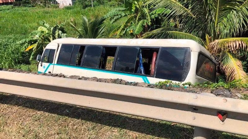 Hiện trường vụ tai nạn.