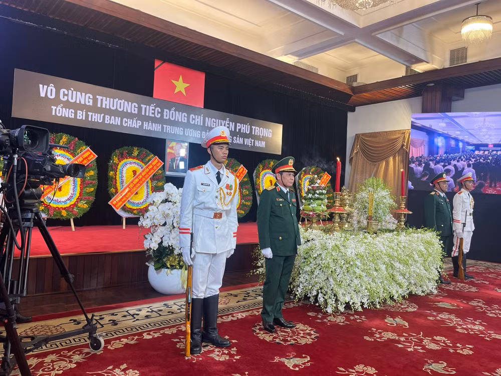 Toàn cảnh Lễ truy điệu và Lễ an táng Tổng Bí thư Nguyễn Phú Trọng ảnh 16