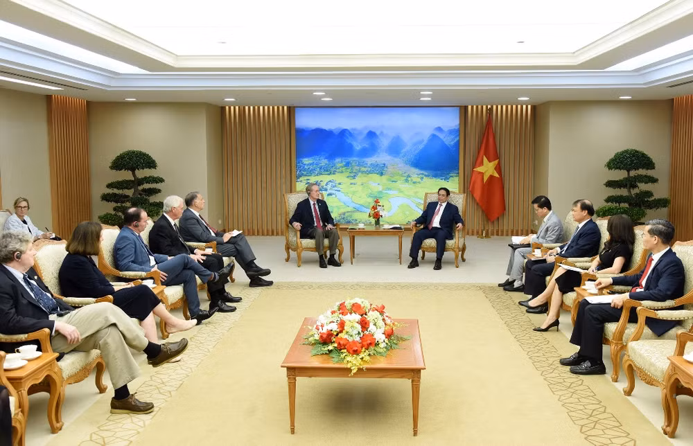 Quang cảnh buổi tiếp.