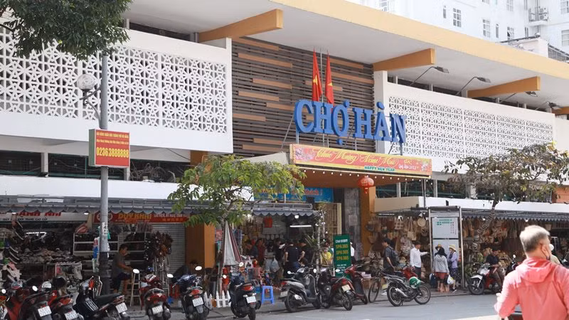 Chợ Hàn đã được cải tạo, nâng cấp. 