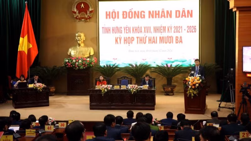 Kỳ họp thứ 23, Hội đồng nhân dân tỉnh Hưng Yên khóa 17, nhiệm kỳ 2021-2026.