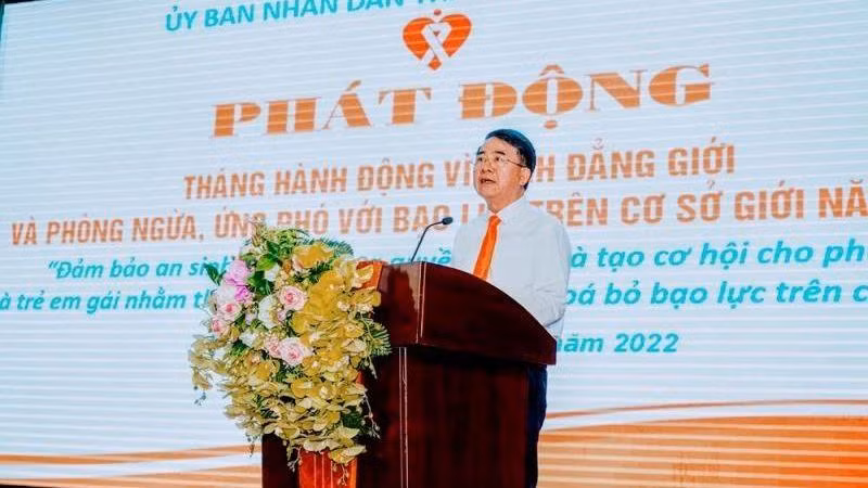 Phó Chủ tịch Ủy ban nhân dân thành phố Hải Phòng Lê Khắc Nam kêu gọi các cấp, các ngành, các địa phương thực hiện hành động vì bình đẳng giới. 
