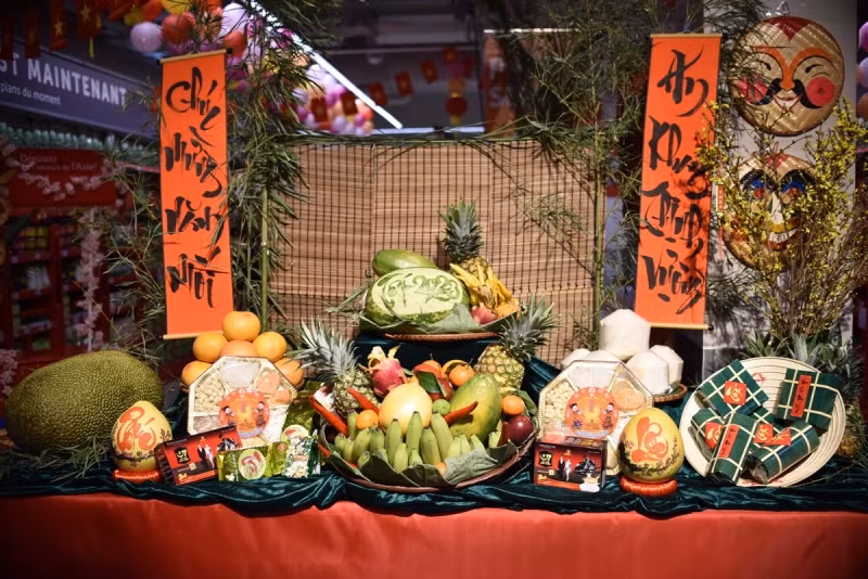 Quảng bá văn hóa Việt từ mâm ngũ quả ngày Tết. (Ảnh: MINH DUY)