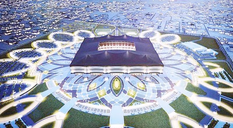 Sân vận động Al Bayt, nơi sẽ diễn ra lễ khai mạc World Cup 2022. 