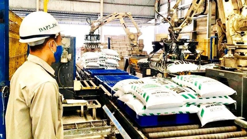 Sản xuất phân bón DAP tại Công ty cổ phần DAP số 2 - Vinachem. (Nguồn: Vinachem)