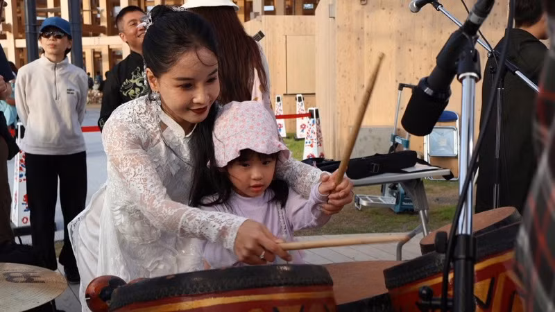 Nhạc cụ truyền thống độc đáo của Việt Nam có mặt tại EXPO 2025.