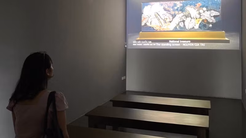 Trải nghiệm công nghệ số tại Bảo tàng Mỹ thuật Việt Nam. (Ảnh: Bảo tàng Mỹ thuật Việt Nam). 