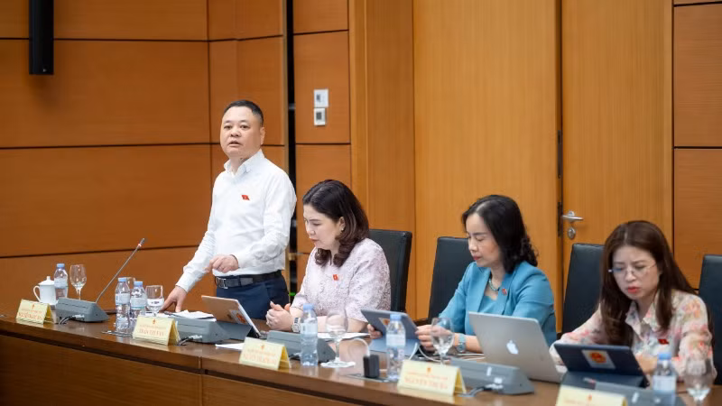 Đại biểu Nguyễn Ngọc Bảo (đoàn Bắc Ninh). (Ảnh: BÙI GIANG)