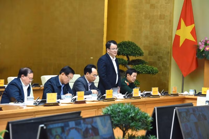 Đại diện lãnh đạo Bộ Kế hoạch và Đầu tư phát biểu.