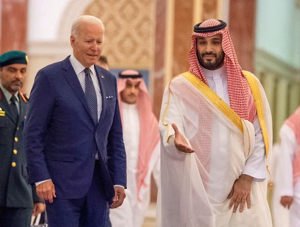 Tổng thống Mỹ Joe Biden trong chuyến thăm Saudi Arabia. (Ảnh: REUTERS)