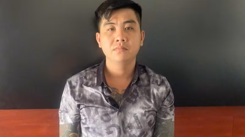 Đối tượng Trần Lâm Hoàng Thái đã bị tạm giữ.