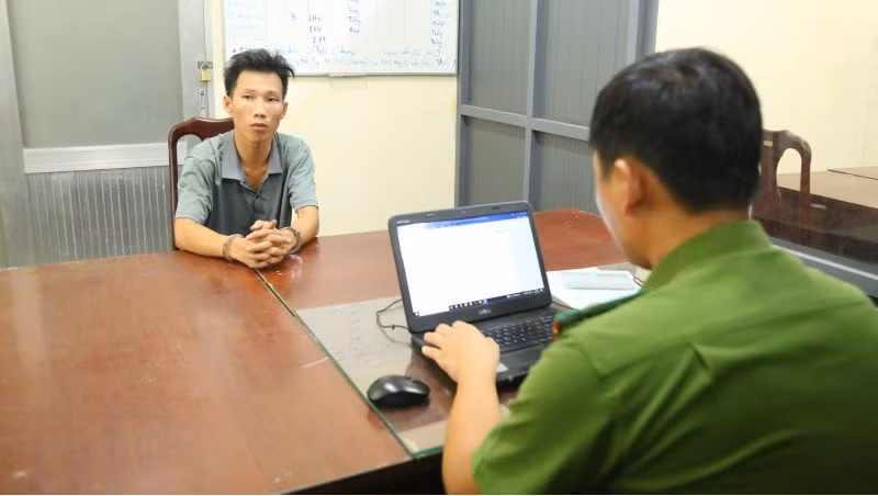 Đối tượng Lê Thành Vinh đã bị bắt giữ.