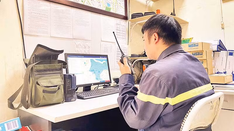 Trung tâm tiếp nhận thông tin báo cháy của quận Ba Đình.