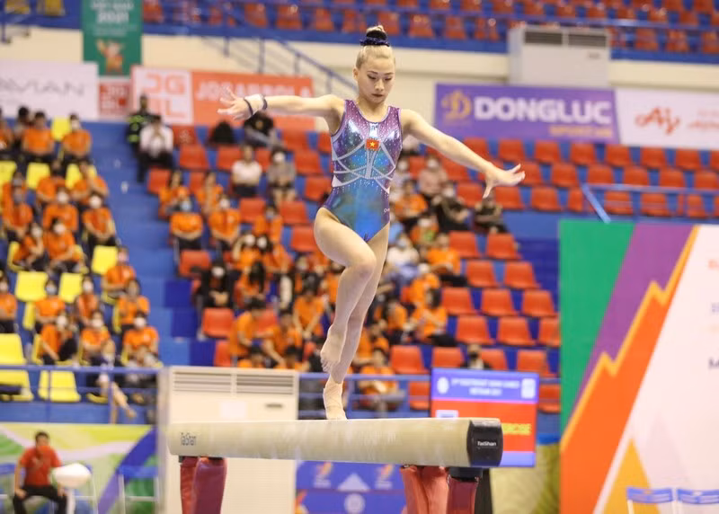 Vận động viên Phạm Như Phương từng giành hai huy chương Bạc và hai huy chương Đồng tại SEA Games 31 (Ảnh TIỀN PHONG)