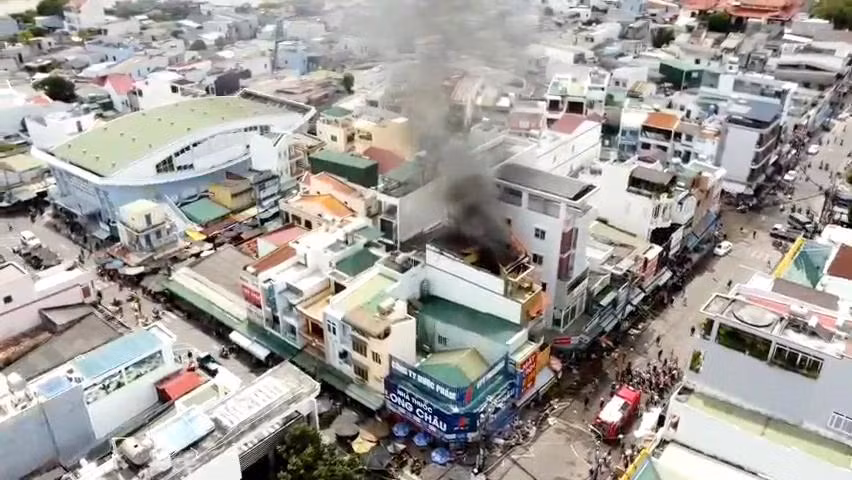 Hiện trường vụ cháy.